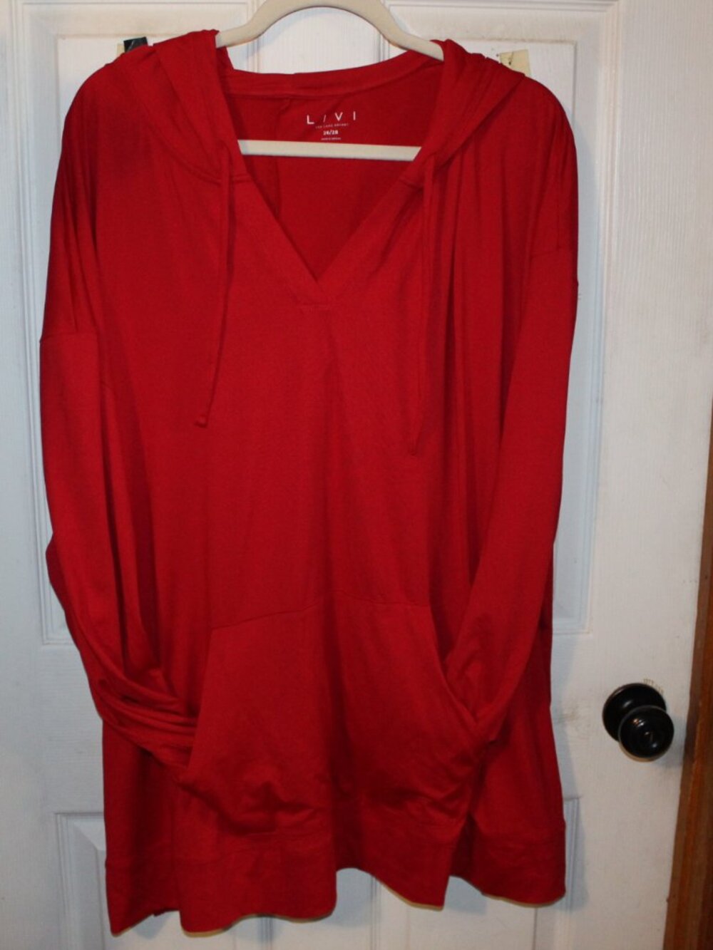 NWT Lane Bryant Livi v-neck hoodie super soft 26/28